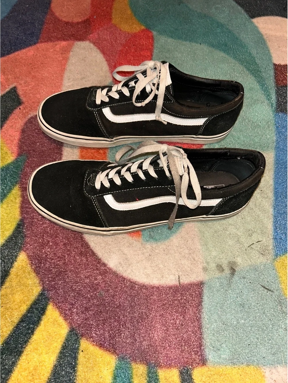 Vans Old Skool Black and White Men's Sneakers Size 10